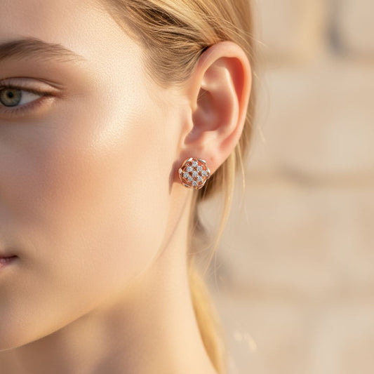 💎 925 Silver Natural Diamond Earrings | Perfect for Gifting & Daily Elegance