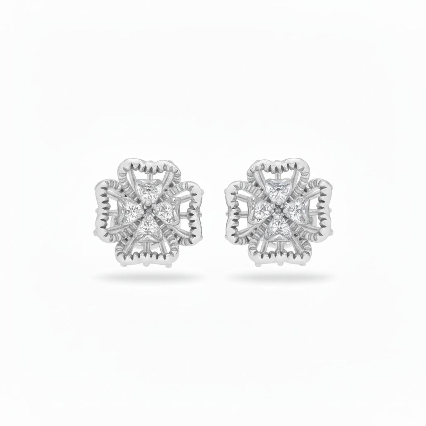 Elegant 925 Silver Earrings with Diamond💎 Sparkle Classic Women’s Jewelry, Timeless Design, Ideal for Gifts, Daily Wear & Special Events