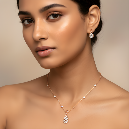 💎 Luxury 14K White Gold Pendant Set | Mother of Pearl • Moissanite • DEF VVS–VS CVD Diamonds