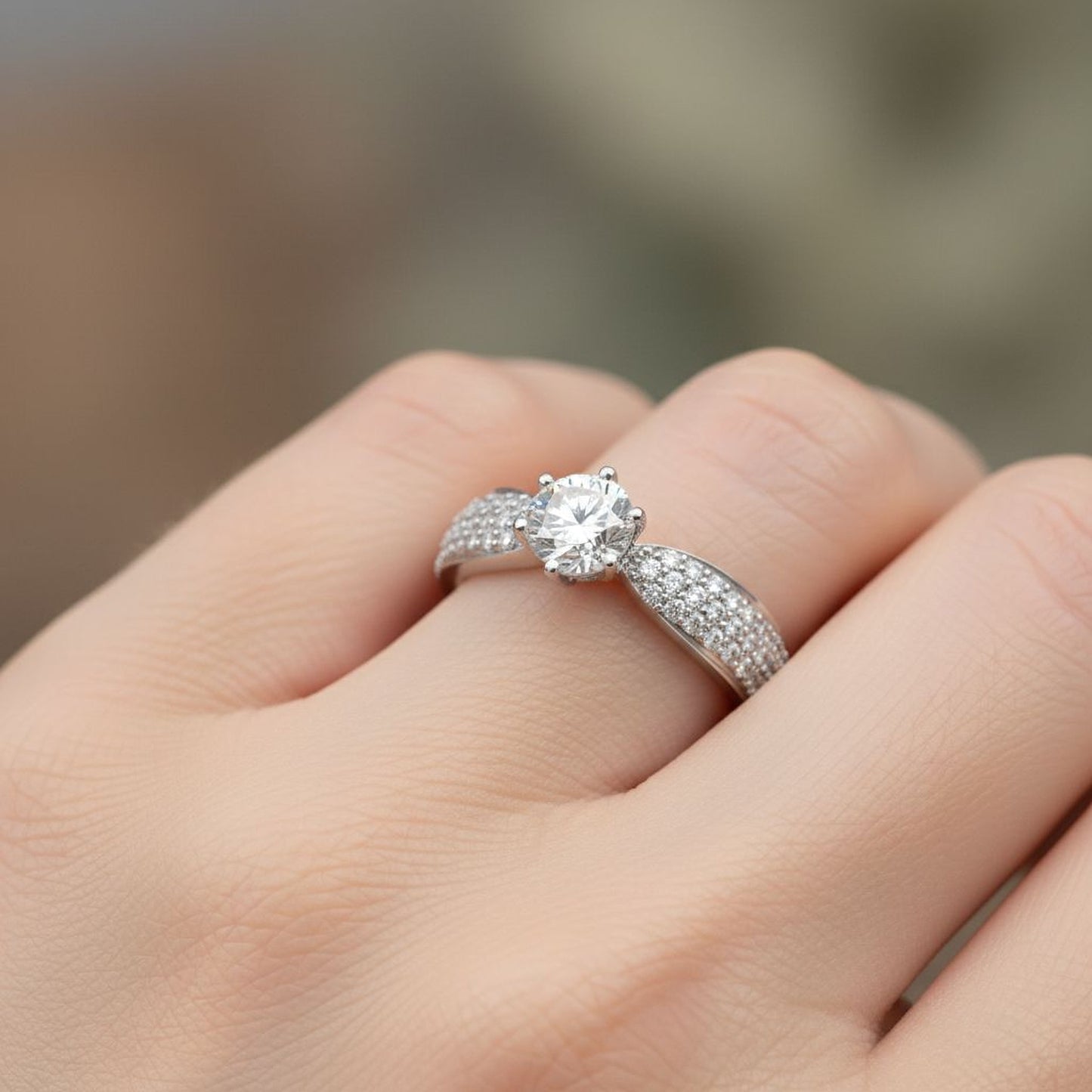 💎 925 Sterling Silver Ring | Brilliant 2ct Diamond Shine