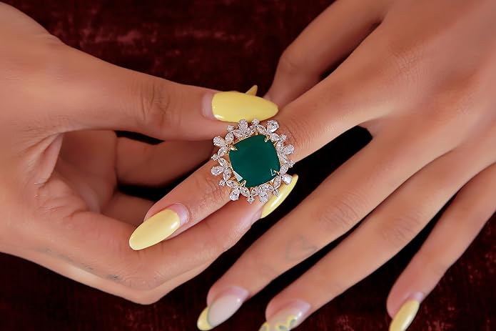 925 Sterling Silver Ring | Round, Marquise & Pear Shape | Elegant & Timeless Design