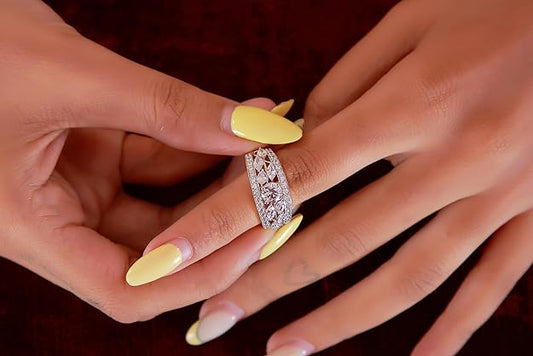 925 Silver Ring  | Round & Marquise Shape | Elegant & Timeless Design