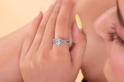 925 Silver Ring | Round & Oval Shape | Elegant & Timeless Design