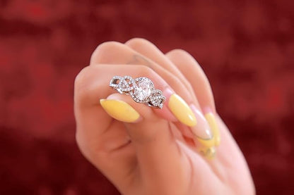 925 Silver Ring | Round & Oval Shape | Elegant & Timeless Design