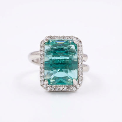 925 Sterling Silver Pear-Cut CZ Diamond Ring |0.4 Ct Sparkling 40-Stone Band | Elegant Women’s Fine Jewelry