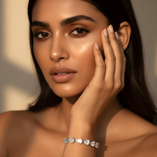 Elegant 925 Silver Bracelet with Diamond 💎 | Timeless Jewelry