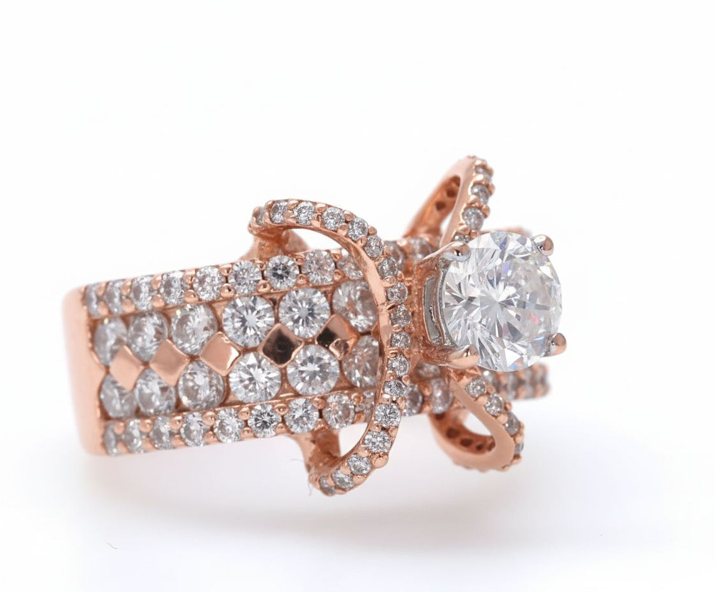 ✨ 925 Silver Diamond Ring | 1.7 Carat Side Diamonds | DEF VVS–VS Quality