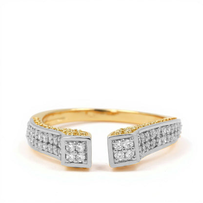 ✨ Premium 925 Silver Ring with 0.60 Ct Side Diamonds | DEF VVS–VS Quality