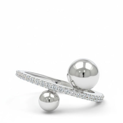 ✨ Stylish 925 Sterling Silver Side Diamond Ring | Premium Shine