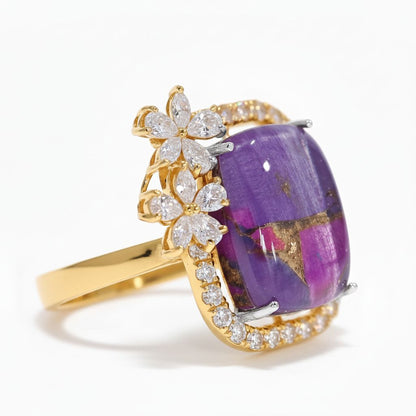 💎 925 Sterling Silver Women’s Ring | 40 CZ, Moissanite & Lab-Grown Diamonds | 1.41 Carats