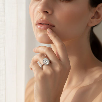 💎 925 Sterling Silver Diamond Ring | Elegant Women’s Jewelry