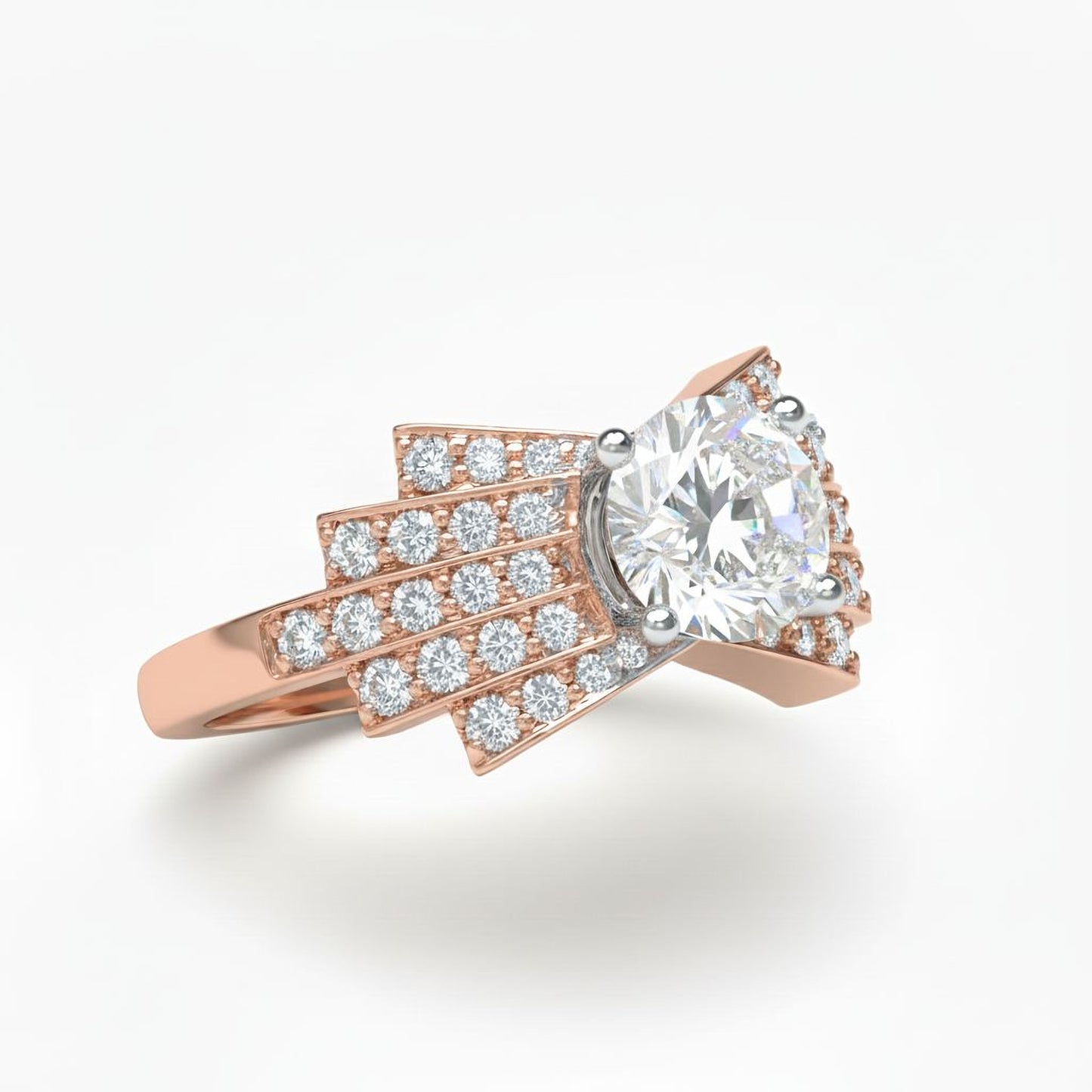 ✨ Premium 925 Silver Diamond Ring | 1.51 Ct Side Diamonds | DEF VVS–VS Quality