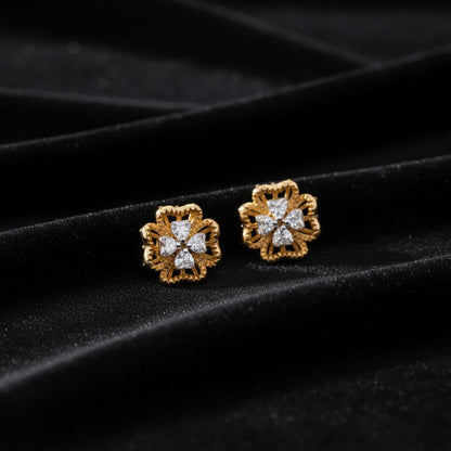 Elegant 925 Silver Earrings with Diamond💎 Sparkle Classic Women’s Jewelry, Timeless Design, Ideal for Gifts, Daily Wear & Special Events