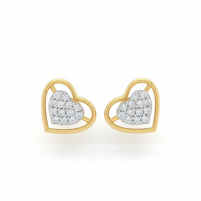 Elegant 925 Silver CVD Diamond Earrings | Minimal Sparkle Gift Jewelry