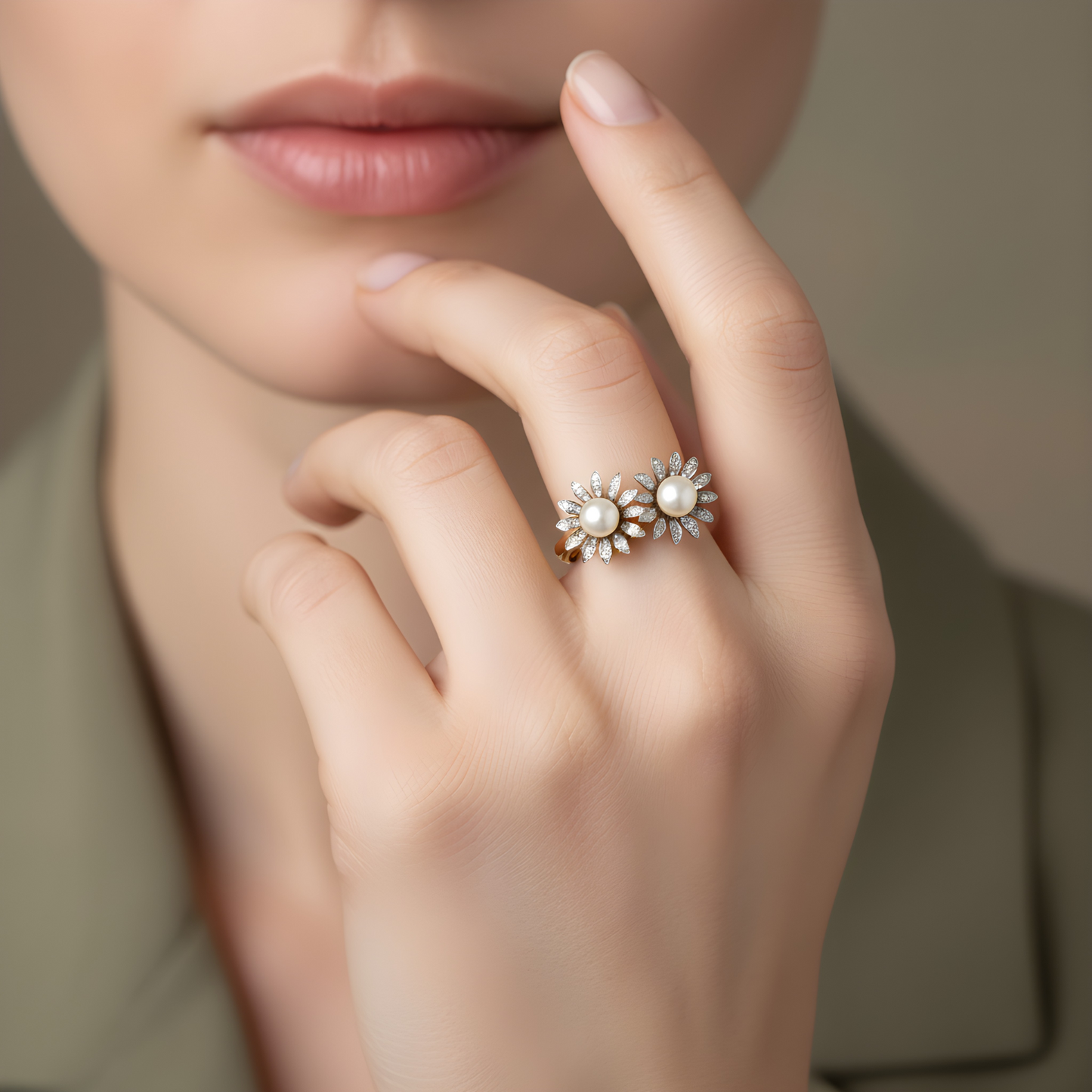 💎 925 Silver Ring with 0.9 Ct DEF VVS–VS Diamonds