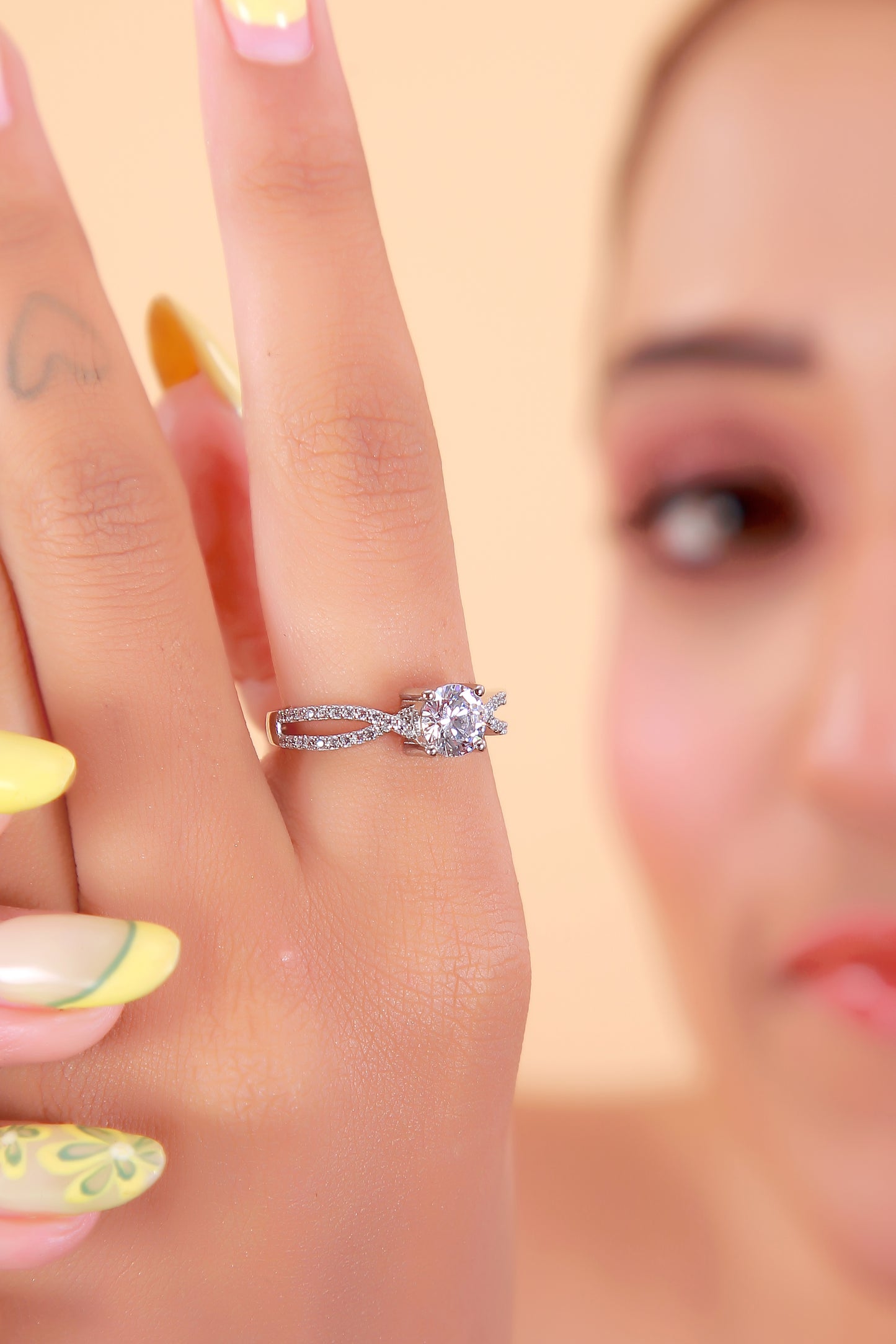 Women  💎 Luxury 41-Round Diamond Ring | 925 Sterling Silver | DEF/VVS–VS Certified | Elegant Women’s Gift