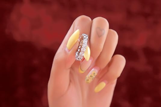 💎 Luxury 18-Stone Round Diamond Ring | 925 Sterling Silver | 7.4 Ct | 4.48 g | DEF/VVS–VS Certified | Elegant Timeless Gift