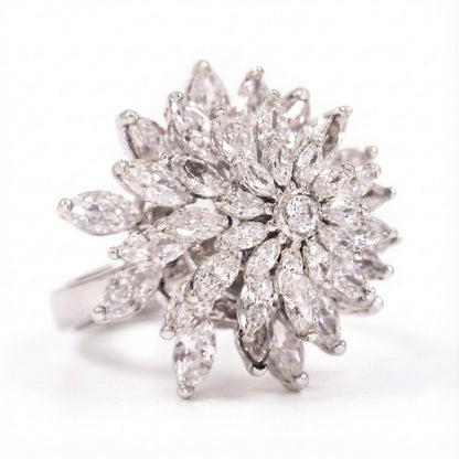 💎 Elegant 3.5 Carat Side Diamond Ring | 925 Silver | DEF VVS–VS