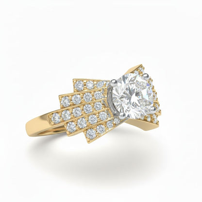 ✨ Premium 925 Silver Diamond Ring | 1.51 Ct Side Diamonds | DEF VVS–VS Quality