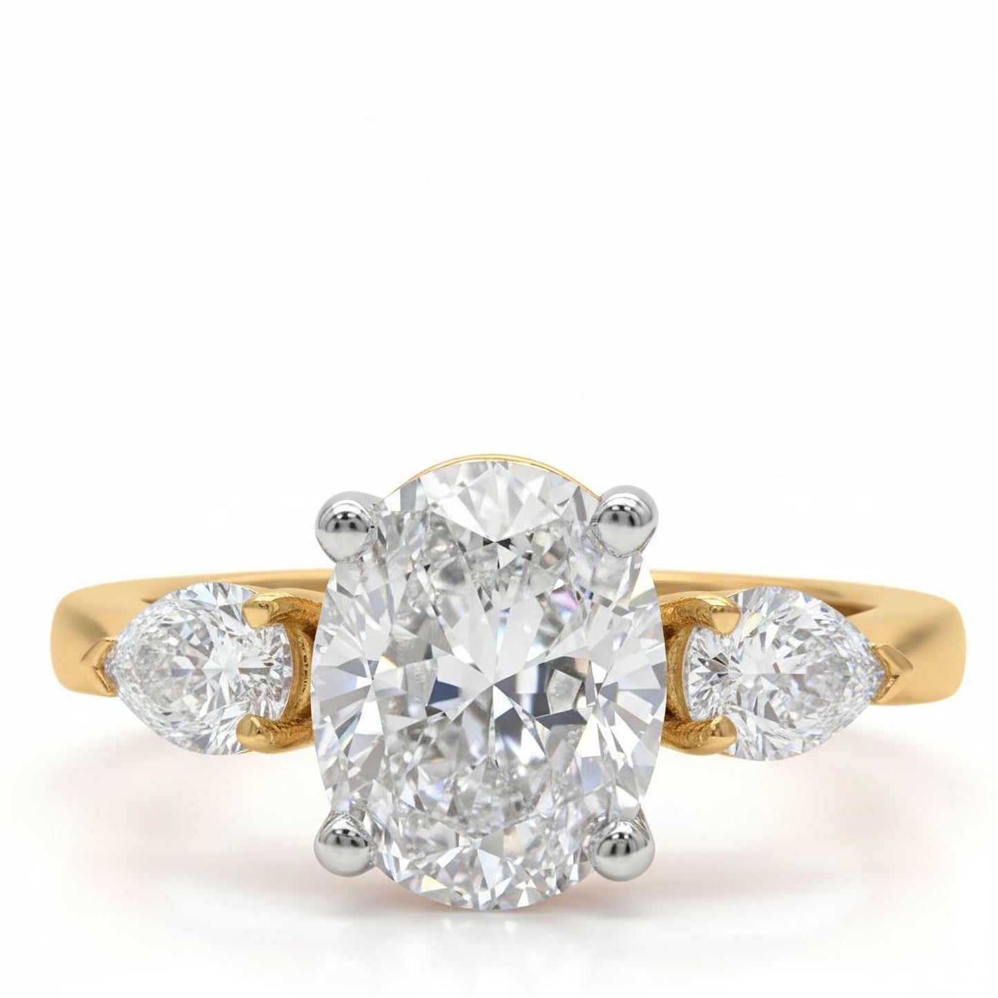 ✨ Premium 925 Silver Diamond Ring | 3.5 Ct Side Diamonds | DEF VVS–VS Quality