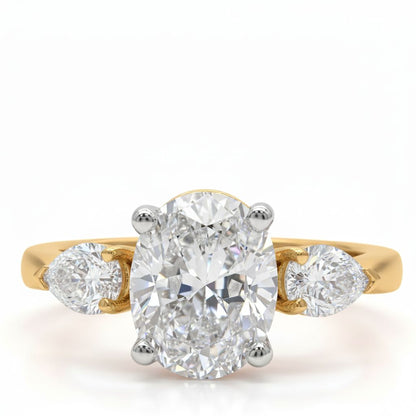 ✨ Premium 925 Silver Diamond Ring | 3.5 Ct Side Diamonds | DEF VVS–VS Quality