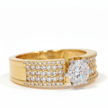 ✨ Luxury 925 Silver Ring with 2.66 Ct Side Diamonds | DEF VVS–VS Quality