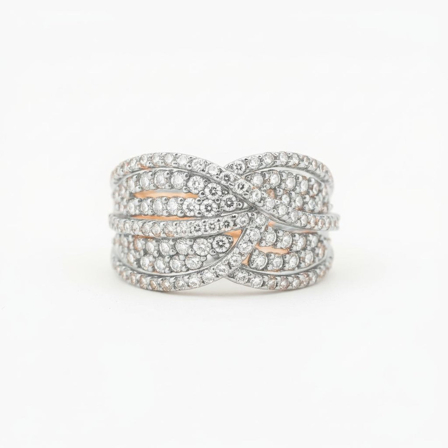 ✨ Premium 925 Silver Diamond Ring | 2 Ct Side Diamonds | High-Clarity DEF VVS–VS