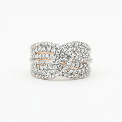 ✨ Premium 925 Silver Diamond Ring | 2 Ct Side Diamonds | High-Clarity DEF VVS–VS