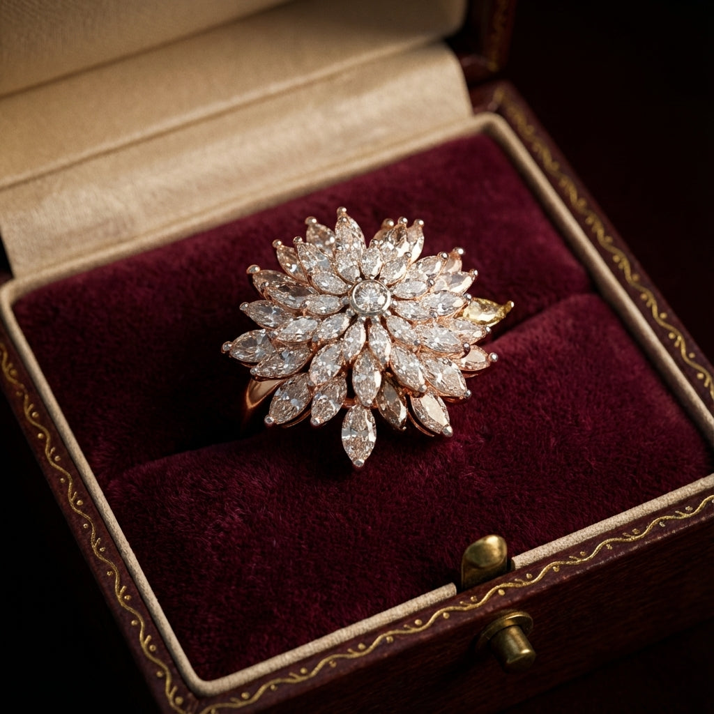 💎 Elegant 3.5 Carat Side Diamond Ring | 925 Silver | DEF VVS–VS