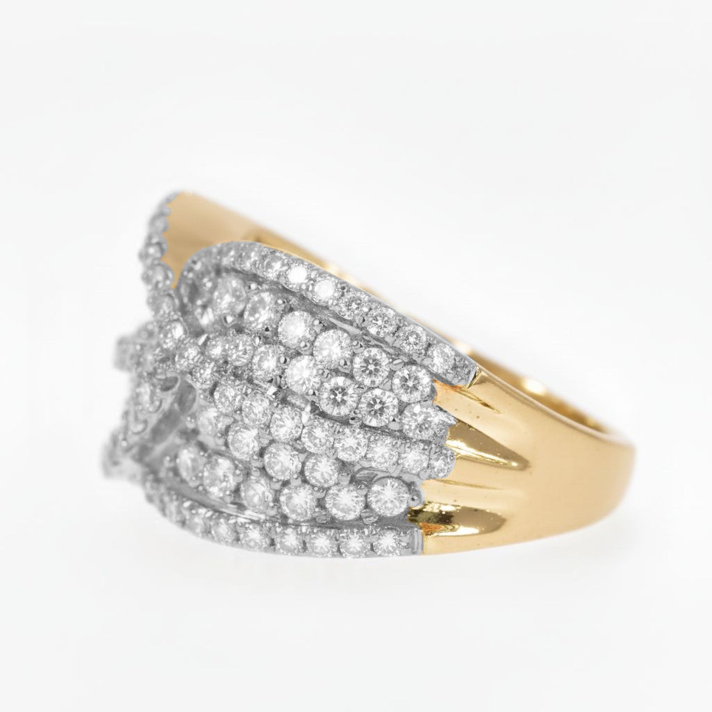 ✨ Premium 925 Silver Diamond Ring | 2 Ct Side Diamonds | High-Clarity DEF VVS–VS