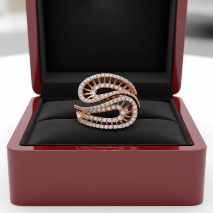 💎 Elegant 925 Silver Diamond Ring | Stunning Women’s Jewelry