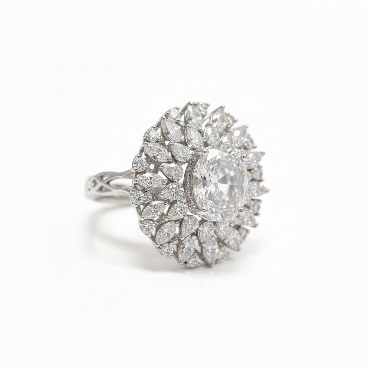 💎 Premium 0.8 Ct Side Diamond Ring | 925 Silver | DEF VVS–VS Quality