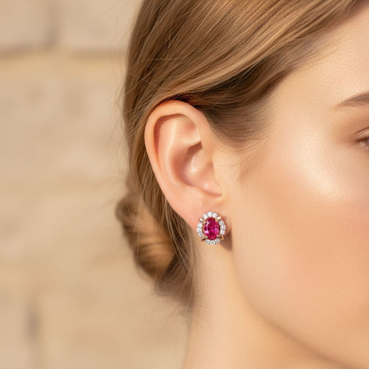 Elegant 925 Silver Earrings with Diamond💎 Accents – Minimalist Design for Everyday Wear & Special Occasions