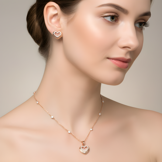 Moissanite Pendant Set with Premium CVD DEF VVS–VS Stones