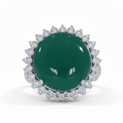 ✨ Premium 925 Silver Ring with 0.72 Ct Side Diamonds | DEF VVS–VS Quality