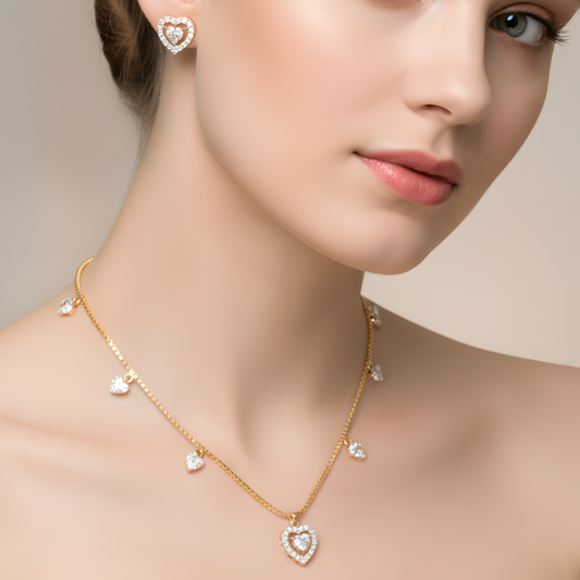 ✨ Sterling Silver Pendant & Earrings Set | 0.75ct DEF/VVS–VS CVD Diamonds | Perfect Gift for Women