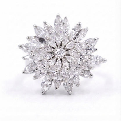 💎 Elegant 3.5 Carat Side Diamond Ring | 925 Silver | DEF VVS–VS