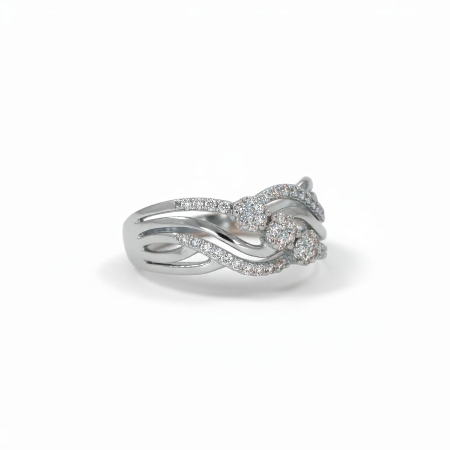 ✨ Premium 925 Silver Diamond Ring | 0.49 Ct Side Diamonds | DEF VVS–VS Quality