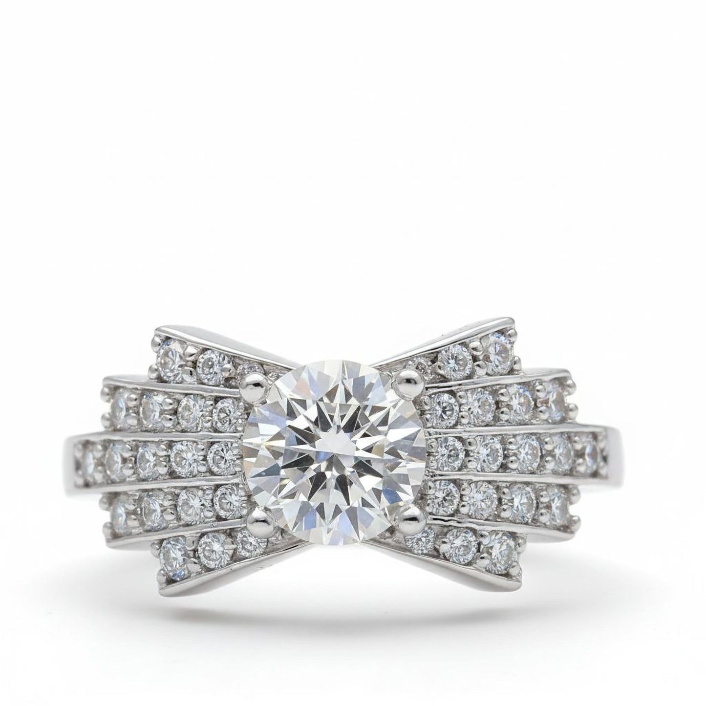 ✨ Premium 925 Silver Diamond Ring | 1.51 Ct Side Diamonds | DEF VVS–VS Quality