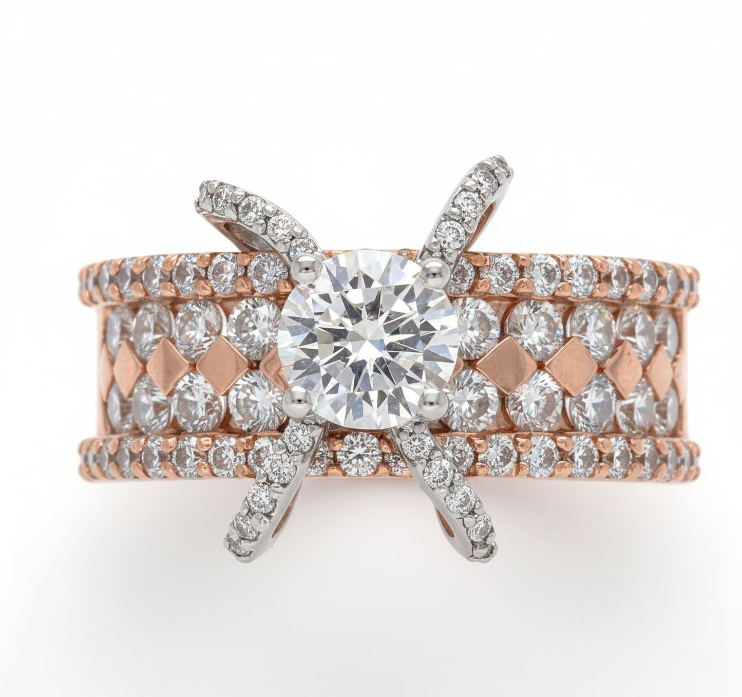 ✨ 925 Silver Diamond Ring | 1.7 Carat Side Diamonds | DEF VVS–VS Quality