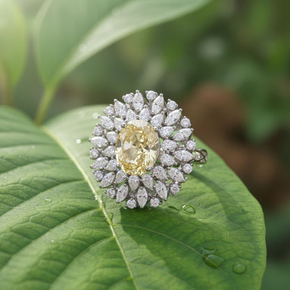 💎 Premium 0.8 Ct Side Diamond Ring | 925 Silver | DEF VVS–VS Quality