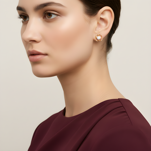 💎 Stylish Sterling Silver Earrings | Brilliant Moissanite-Inspired Shine | Perfect for Any Occasion