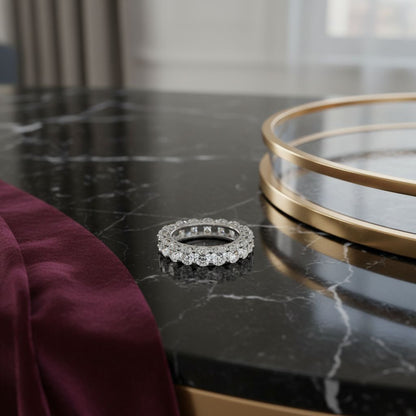 ✨ Premium 925 Silver Diamond Ring | 2.6 Ct Side Diamonds | DEF VVS–VS Certified