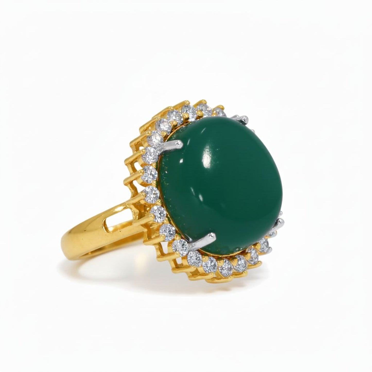 ✨ Premium 925 Silver Ring with 0.72 Ct Side Diamonds | DEF VVS–VS Quality