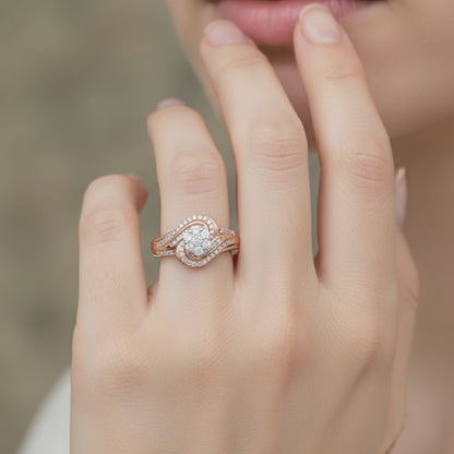 💎 Elegant 925 Sterling Silver Diamond Ring | Timeless Sparkle & Luxury for Women