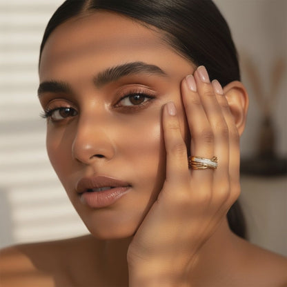 💎 925 Sterling Silver Ring with 0.94 Ct Side Diamonds | High-Grade DEF VVS–VS